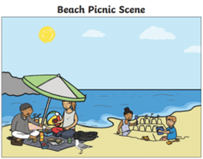Beach Party Scene